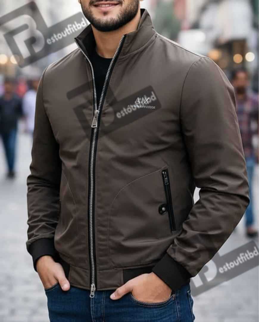 Men's,Premium,Jacket,AX,[Dark,brown,/,Coffee,brown,color/Chocolate,brown]